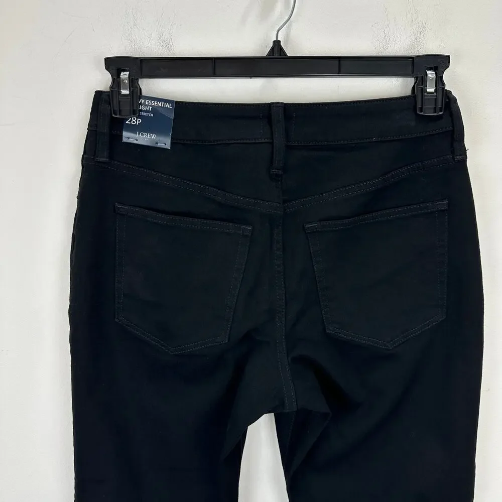 J.Crew Petite Curvy Essential Straight Black Jean All Day Stretch US 28P NWT - Picture 9 of 11
